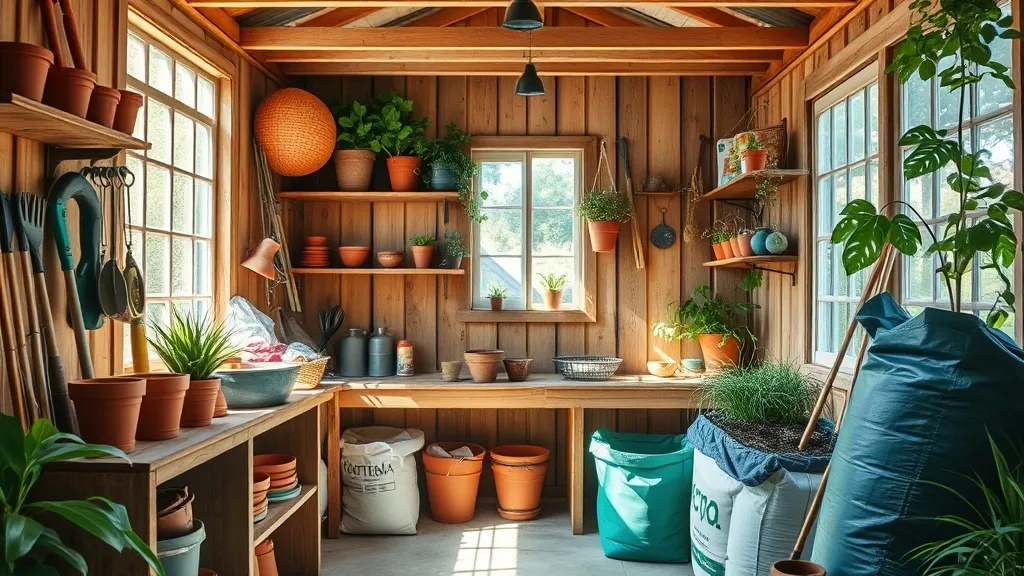 Aménager un Atelier de Jardinage Fonctionnel et Ergonomique : Le Guide 2026