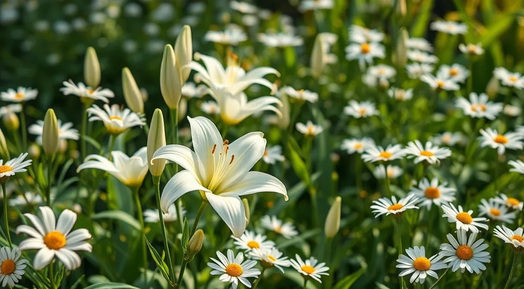 Créer un jardin de fleurs blanches : guide pour un espace lumineux et élégant