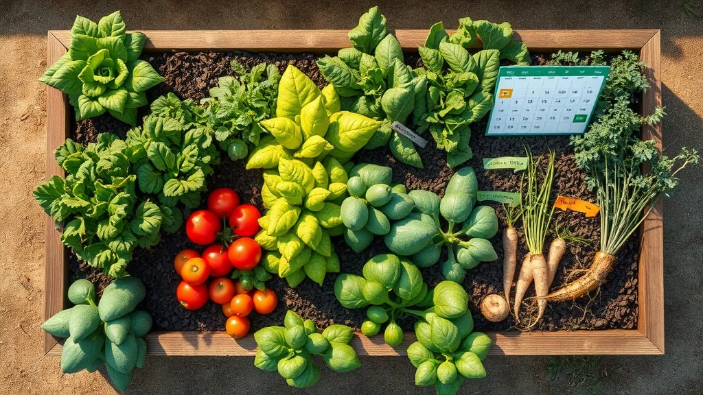 Potager 4 saisons : 25 plantes résistantes et rotation des cultures pour récolter toute l’année