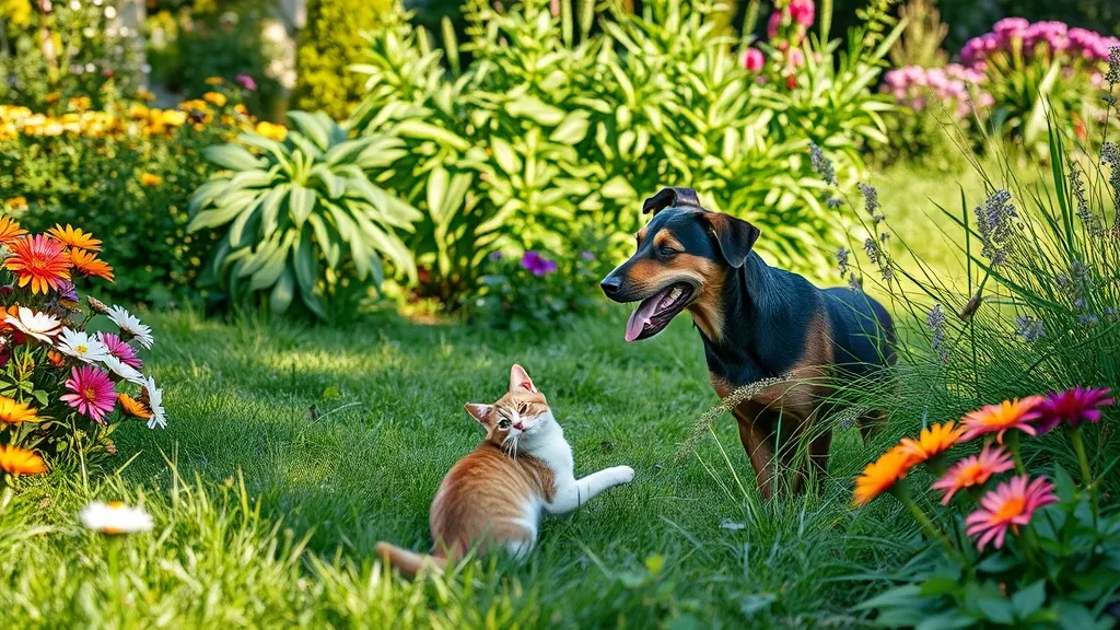 Jardin pour animaux de compagnie : plantes toxiques et aménagements sécurisés