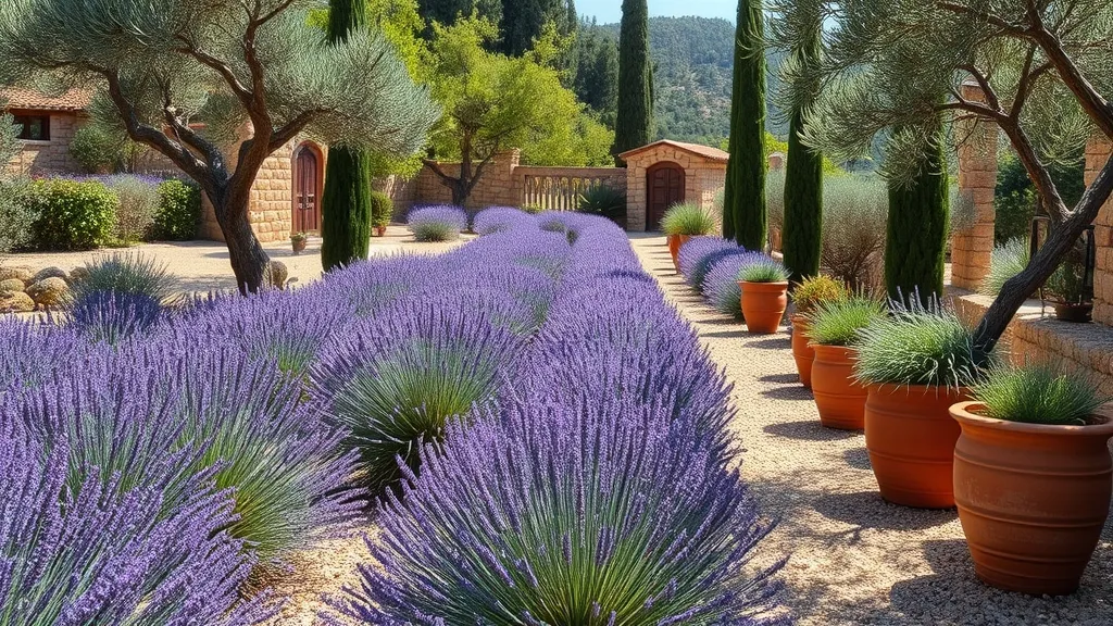 Creer un jardin mediterraneen resistant a la secheresse : plantes et amenagement