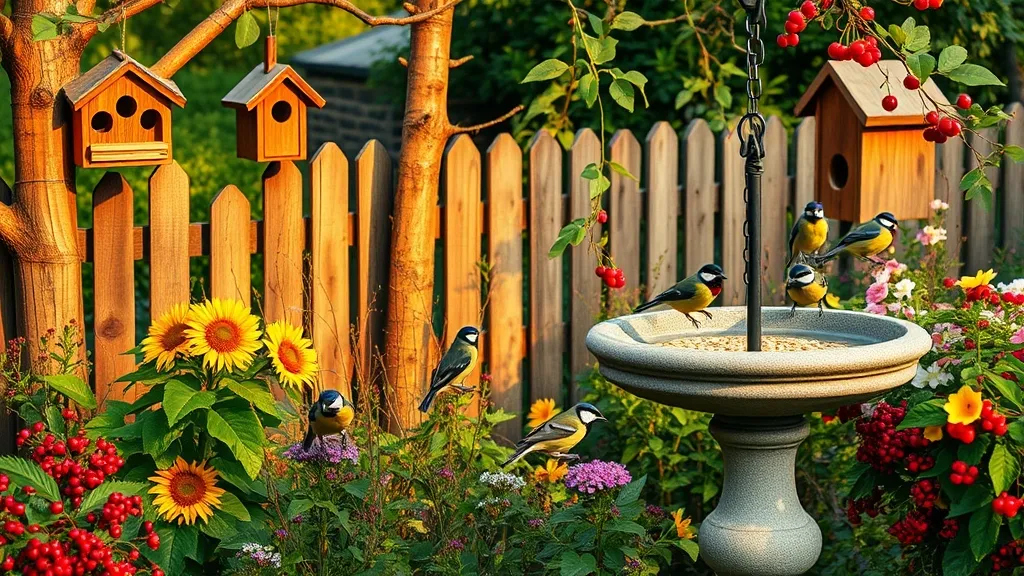 Accueillir les oiseaux au jardin : nichoirs, mangeoires et plantes nourricières