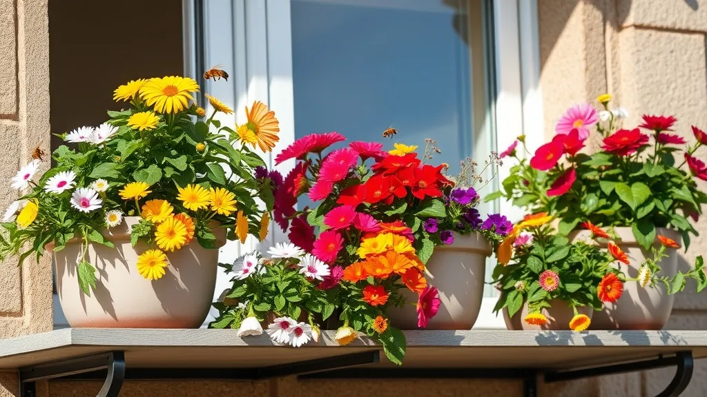 Plantes mellifères pour bacs et balcon : quelles fleurs choisir pour attirer les abeilles
