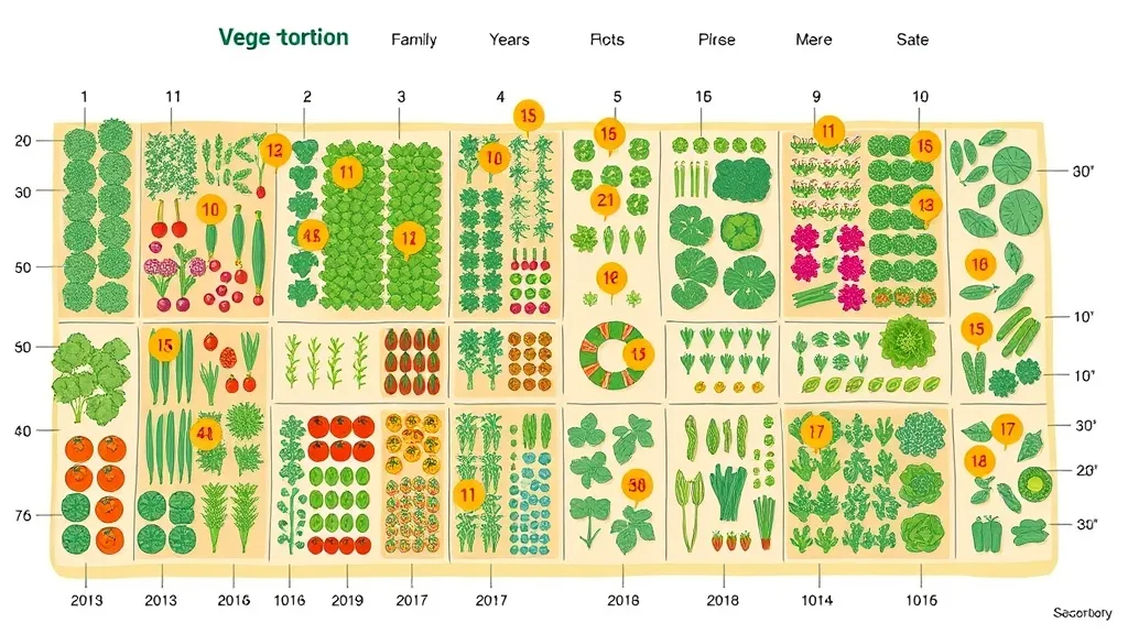 Rotation des cultures potager par familles de légumes : plan simple sur 4 ans