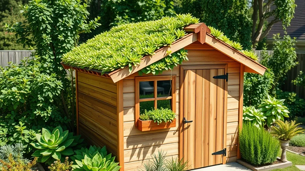 Installer une toiture végétalisée sur son abri de jardin : le guide pratique 2026
